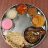 chicken leg piece thali
